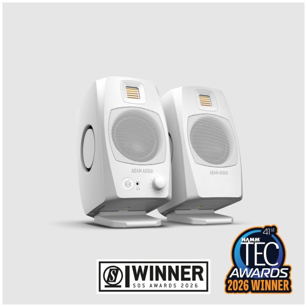 Adam Audio D3V White Active Desktop Monitors